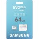 Карта пам'яті Samsung 64GB microSD class 10 UHS-I U3 V30 A2 EVO Plus (MB-MC64SA/EU)
