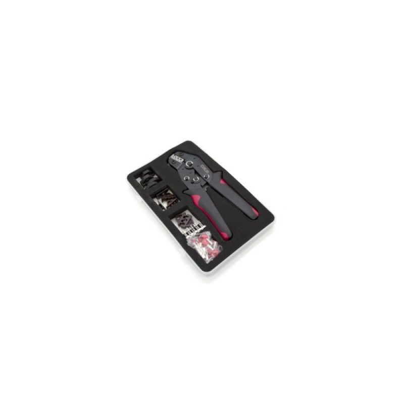 Затиск для клем CINLINELE Black-red + насадки 06 -0.5-6mm2, 02С -0.5-2.5mm2, 06WF -0.25-16mm2, 48B -0.5-2.5mm2 (Cinlin-2549)