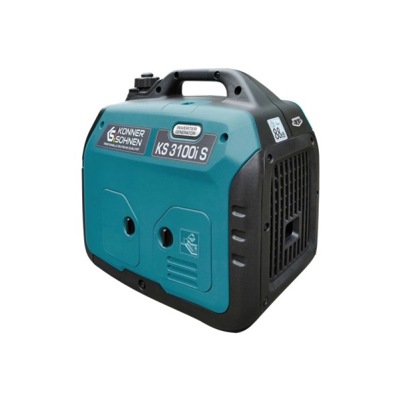 Генератор Konner&Sohnen інверторний KS 3100i S, 230В, 3.1кВт, ручний тартер, 21.5кг (KS3100IS)