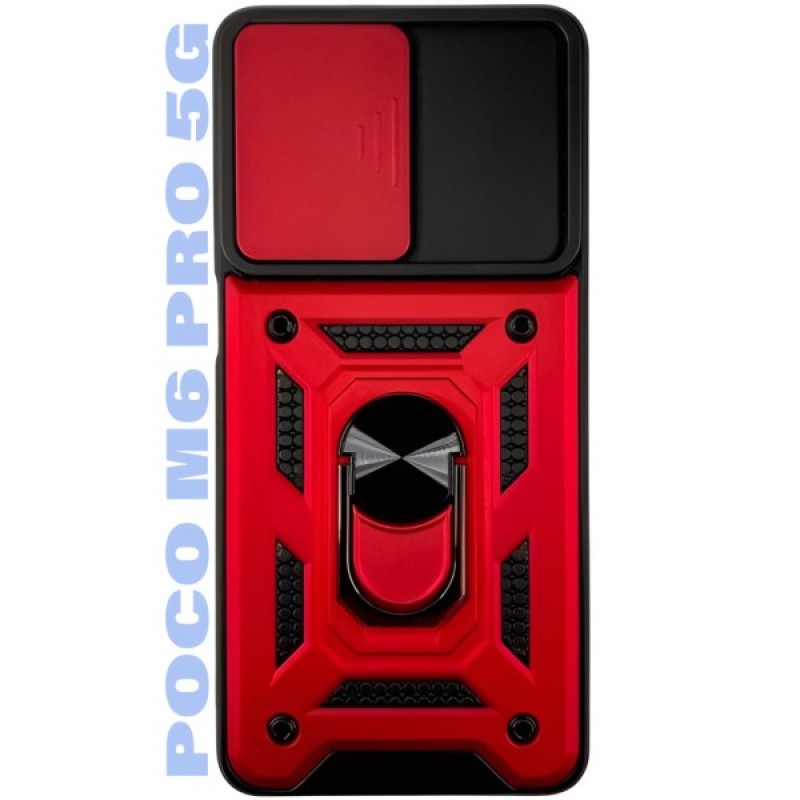 Чохол до мобільного телефона BeCover Military Poco M6 Pro 4G Red (710940)