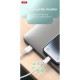 Дата кабель USB 2.0 AM to Lightning 1.0m braided Zebra XO (NB235_L_White)