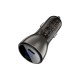 Зарядний пристрій Acefast B10 Car Charger 2xUSB-C 60W with digital display Metal Black (6974316282358)