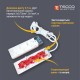 Мережевий подовжувач TECCO 2м 2 поста white (8681277841088)