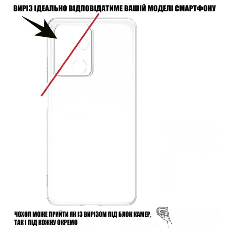 Чохол до мобільного телефона BeCover Silicone Oppo A5x 4G/5G Transparent (713789)