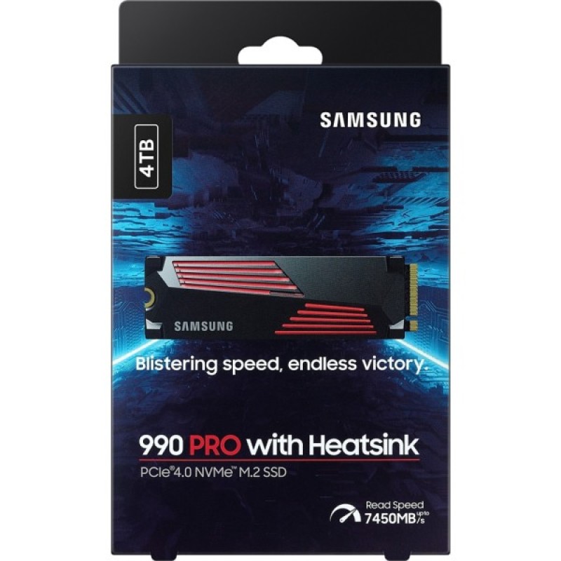 Накопичувач SSD M.2 2280 4TB 990 PRO with Heatsink Samsung (MZ-V9P4T0GW)