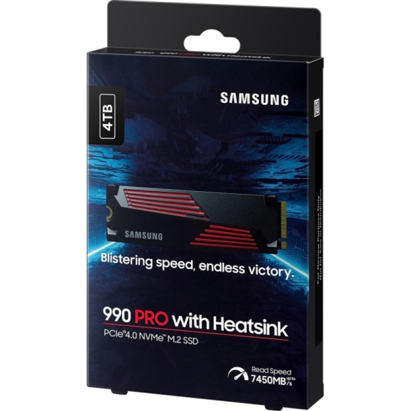 Накопичувач SSD M.2 2280 4TB 990 PRO with Heatsink Samsung (MZ-V9P4T0GW)