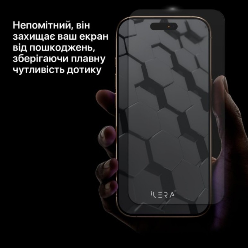 Скло захисне iLera Fantom Glass iPhone 16 Pro (ILFANT16PR)