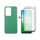 Чохол до мобільного телефона Dengos Oppo A5 4G Case Soft + 2 Glass (Mint) (DG-CTG2P-27)