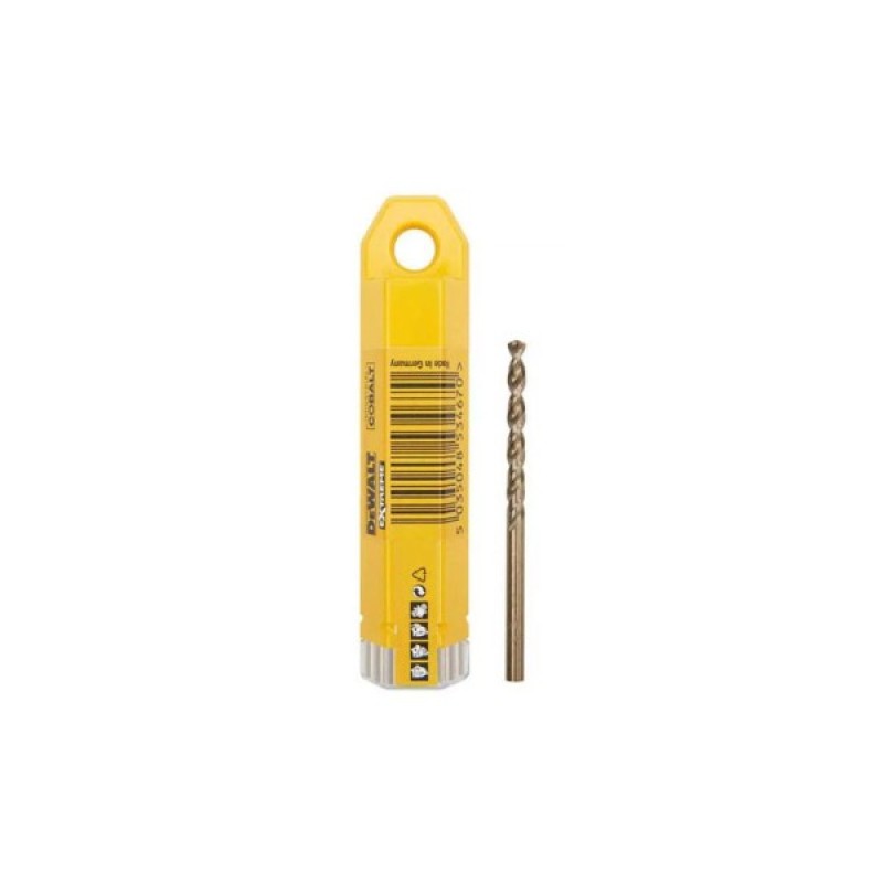 Свердло DeWALT по металу EXTREME INDUSTRIAL COBALT HSS-CO, 3.2 х 65 х 36 мм, 10 шт (DT4921)