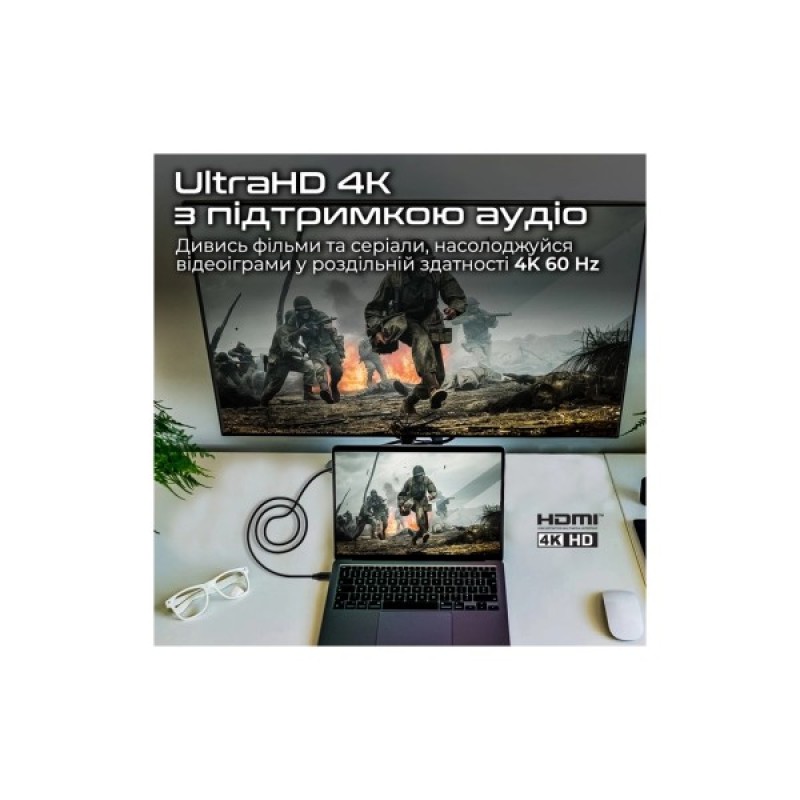 Кабель мультимедійний HDMI to HDMI v.2.0 prolink4k60-500 Promate (prolink4k60-500)