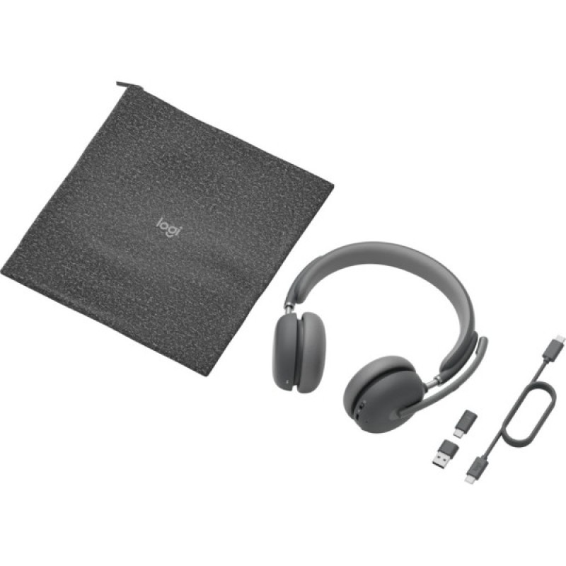 Навушники Logitech Zone 2 for Business Wireless/Bluetooth UC Graphite (981-001152)