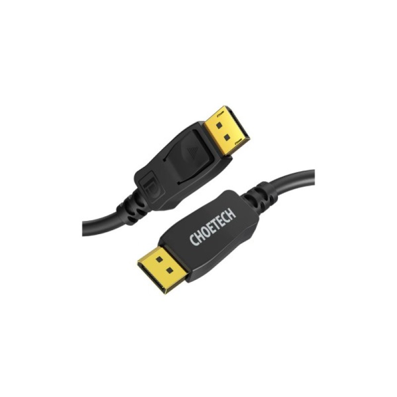 Кабель мультимедійний DisplayPort to DisplayPort 2.0m v1.4 8K60Hz Choetech (XDD01-V1-BK)