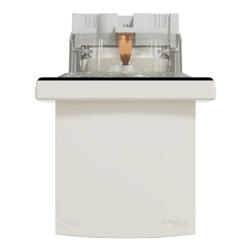 Розетка Schneider Electric ASFORA з кришкою IP44, крем (EPH3100323)