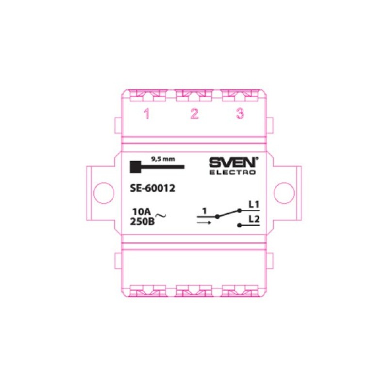 Перемикач Sven SE-60012 white (7100035)