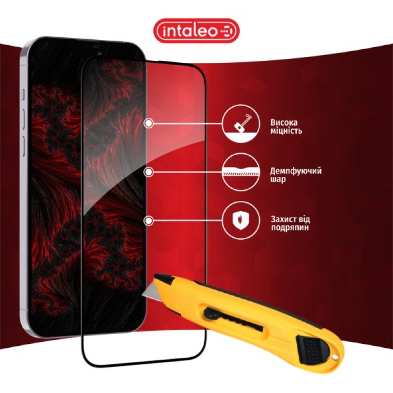 Скло захисне Intaleo Full Glue Realme 12 4G Black (1283126598753)