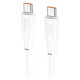 Дата кабель USB-C to USB-C 1.0m 240W TPE X93 white HOCO (6931474790736)