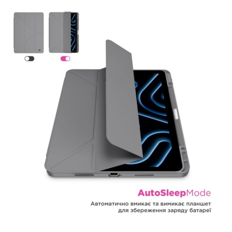 Чохол до планшета Armorstandart Y-Type PEN Samsung Galaxy Tab S9 / S9 FE / S10 FE Gray (ARM85520)