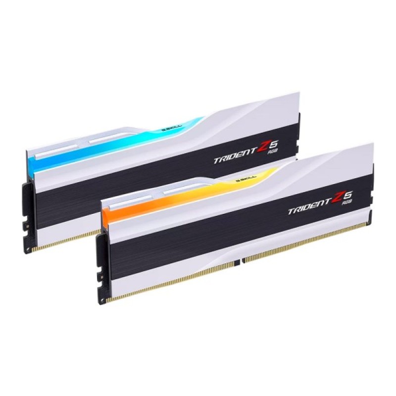 Модуль пам'яті для комп'ютера DDR5 32GB (2x16GB) 7200 MHz Trident Z5 RGB Matte White G.Skill (F5-7200J3445G16GX2-TZ5RW)