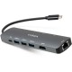 Концентратор Vinga USB-C 3.1 to HDMI+RJ45_1Gbps+3xUSB3.0+SD/TF+PD100W (VHYC8)