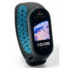 Ремінець до фітнес браслета BeCover Vents Style для Xiaomi Mi Smart Band 9 Black-Blue (711982)