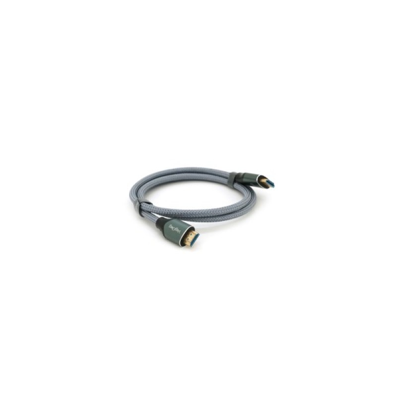 Кабель мультимедійний HDMI M to HDMI M 1.0m 8K silver VEGGIEG (YT-HDMI(M)/(M)V-H401/40356)