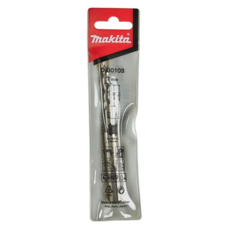 Бур Makita SDS-PLUS 7x110 мм (D-00103)