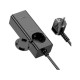 Зарядний пристрій HOCO NS4 Sharp desktop socket 2xUSB-C + USB-A PD65W Black (6942007617352)