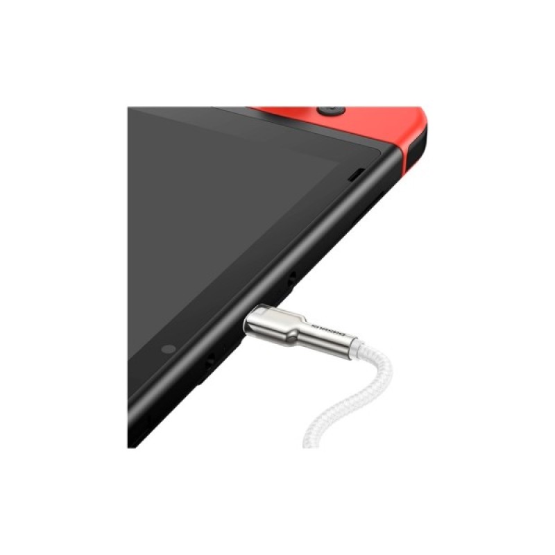 Дата кабель USB-C to USB-C 2.0 mCafule Metal PD 100W white Baseus (CATJK-D02)