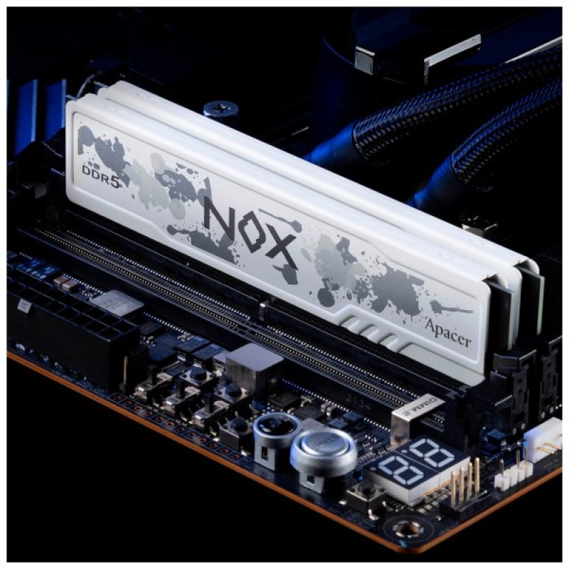 Модуль пам'яті для комп'ютера DDR5 32GB (2x16GB) 5200 MHz NOX White Apacer (AH5U32G52C522MWAA-2)