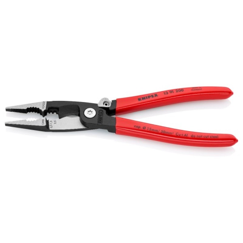 Плоскогубці KNIPEX електромонтажні 200мм (13 91 200)