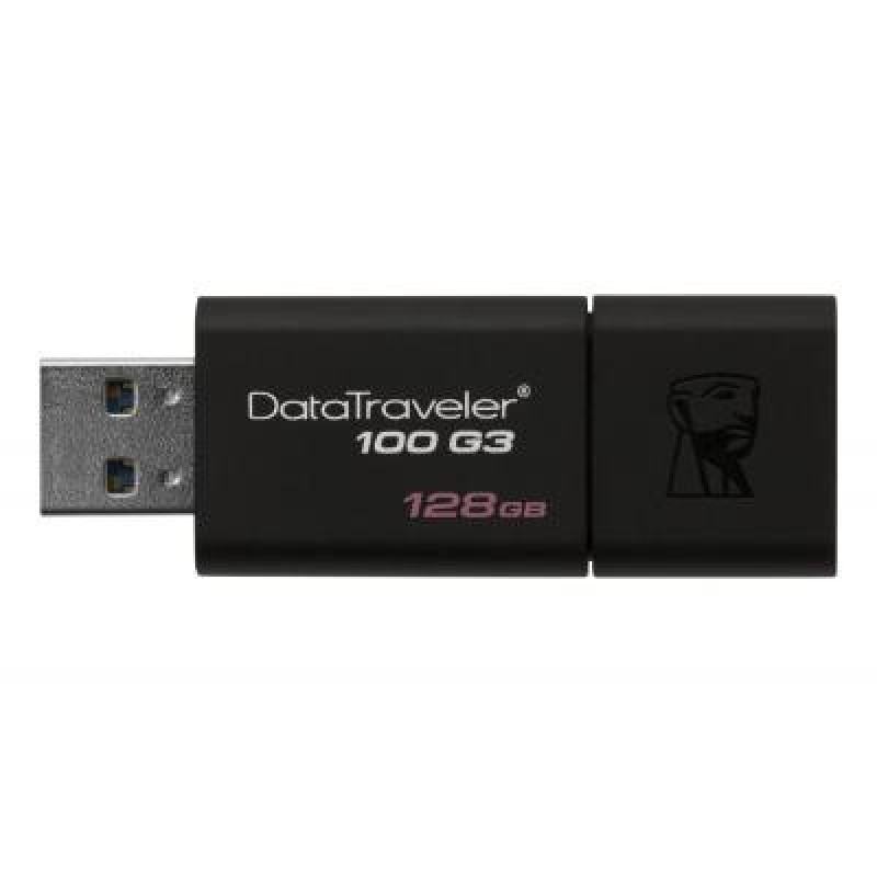 USB флеш накопичувач Kingston 128GB DT100 G3 Black USB 3.0 (DT100G3/128GB)