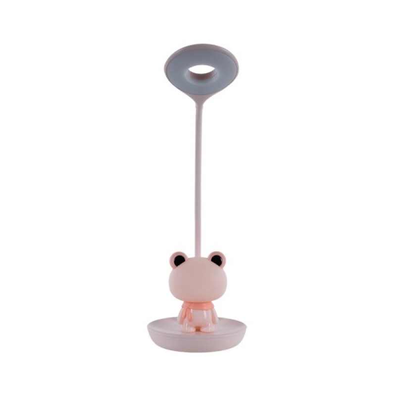 Настільна лампа Kite Froggy LED з акумулятором, рожева (K24-492-3-2)
