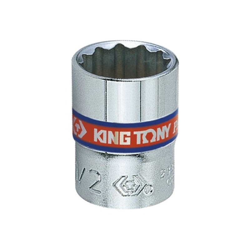 Головка торцева KING TONY 1/4" 7/16" 12PT CHROME (233014S)