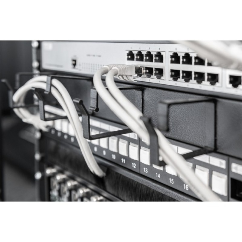Кабельний організатор 19" 1U щіточний Digitus (DN-97661)