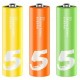 Батарейка ZMI AA ZI5 * 12 + AAA ZI7 * 12 Rainbow batteries set (Ф16358)