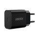 Зарядний пристрій Choetech 1xUSB 20W (1 USB-C) PD matte wall charger black (Q5004-EU-BK)