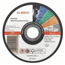 Круг відрізний Bosch Rapido Multi Construction 125x1мм (2.608.602.385)