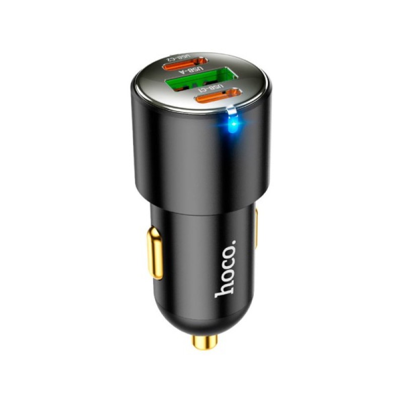 Зарядний пристрій HOCO NZ6 2xType-C, USB-A Black (6931474765185)
