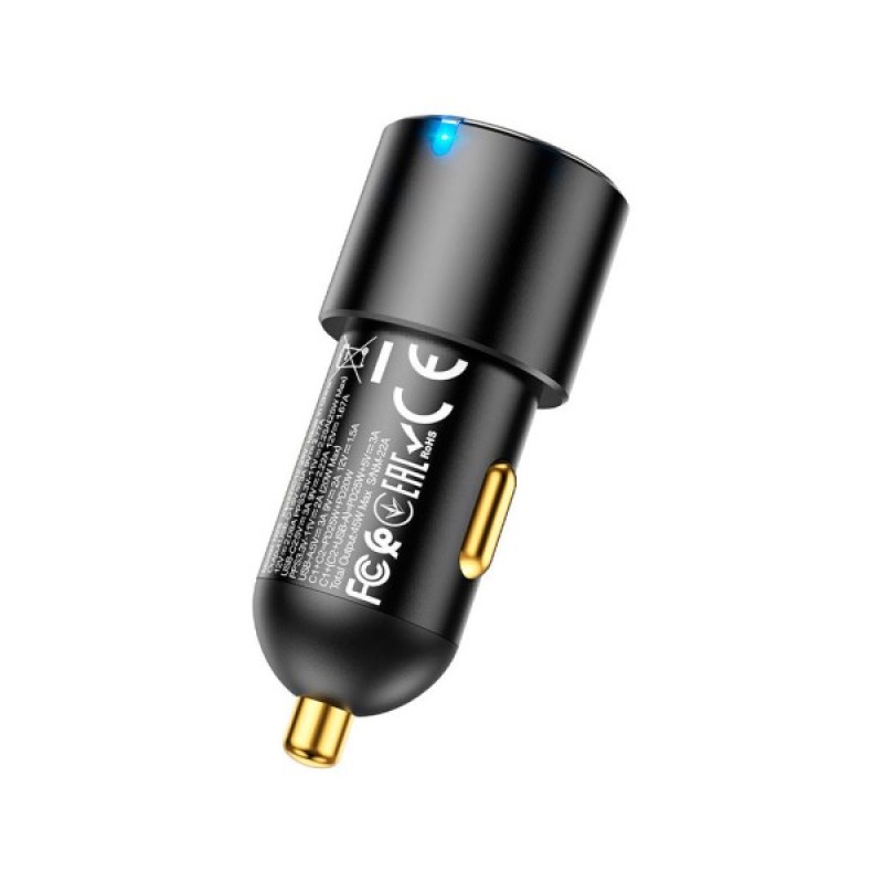 Зарядний пристрій HOCO NZ6 2xType-C, USB-A Black (6931474765185)