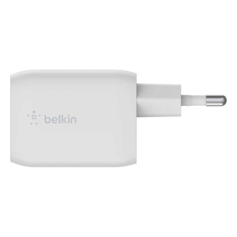 Зарядний пристрій Belkin 65W 2хUSB-С GAN PD PPS white (WCH013VFWH)