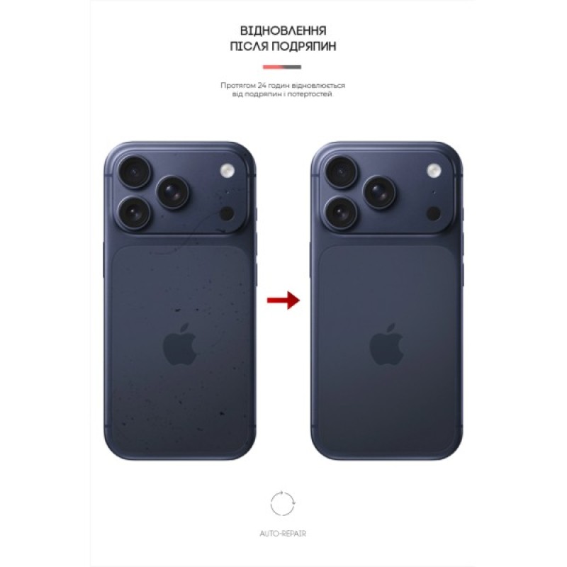Плівка захисна Armorstandart Back panel Carbone Apple iPhone 17 Pro Transparent (ARM86197)