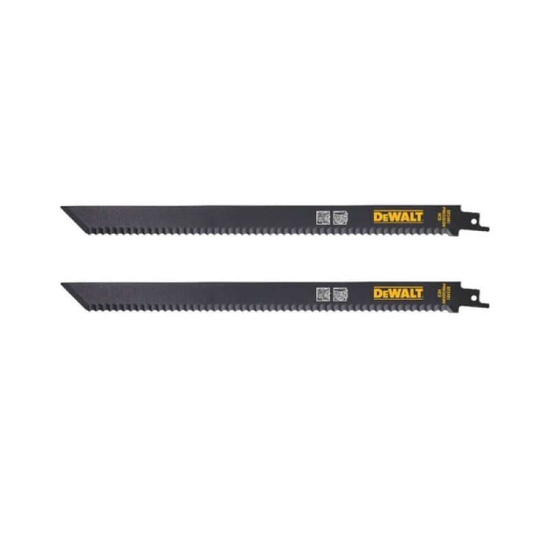 Полотно DeWALT для шабельної пилки, точний різ, 300 мм, крок зубів 6 TPI, 2 шт. (DT2451)