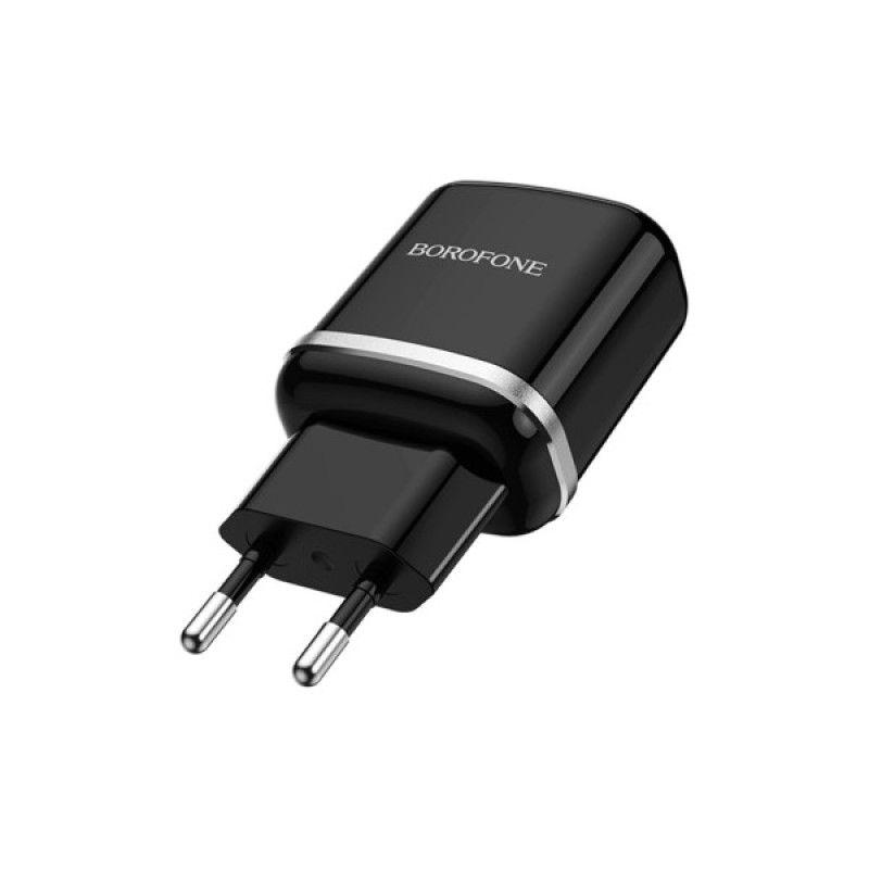 Зарядний пристрій BOROFONE BA36A High Speed USB QC3.0 + cable USB to Micro 5P 18W Black (6931474715982)