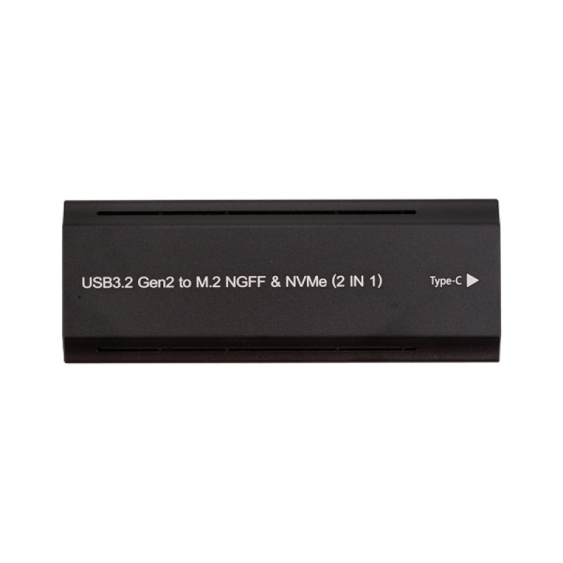 Кишеня зовнішня PowerPlant SSD M.2 PCIe NGFF/NVMe USB3.2, 20Gbps, RGB (HC380527)