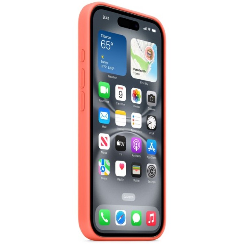 Чохол до мобільного телефона Apple iPhone 16 Silicone Case with MagSafe - Tangerine,Model A3313 (MDGN4ZM/A)