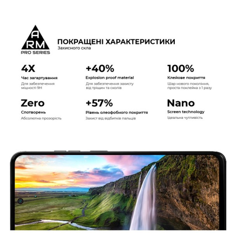 Скло захисне Armorstandart Pro Motorola G05 / E15 Black (ARM83294)