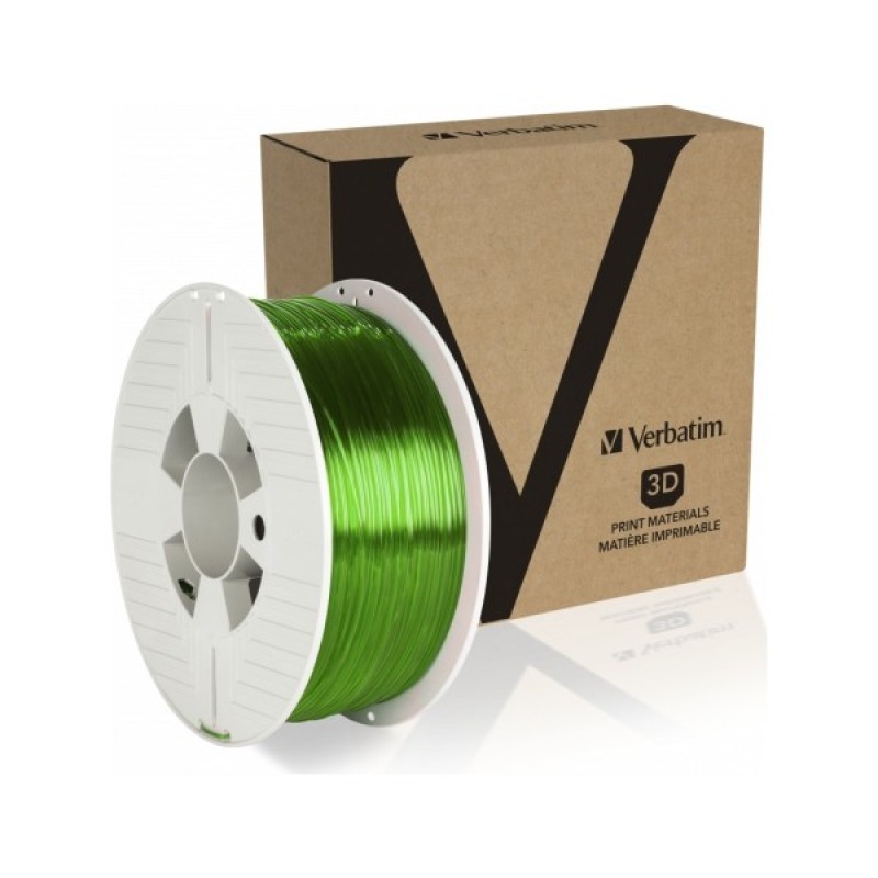 Пластик для 3D-принтера Verbatim PETG, 1.75 мм, 1 кг, Green Transparent (55057)