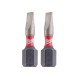 Набір біт Milwaukee SHOCKWAVE, SL1,2x6,5, 25мм, 2шт (4932430903)