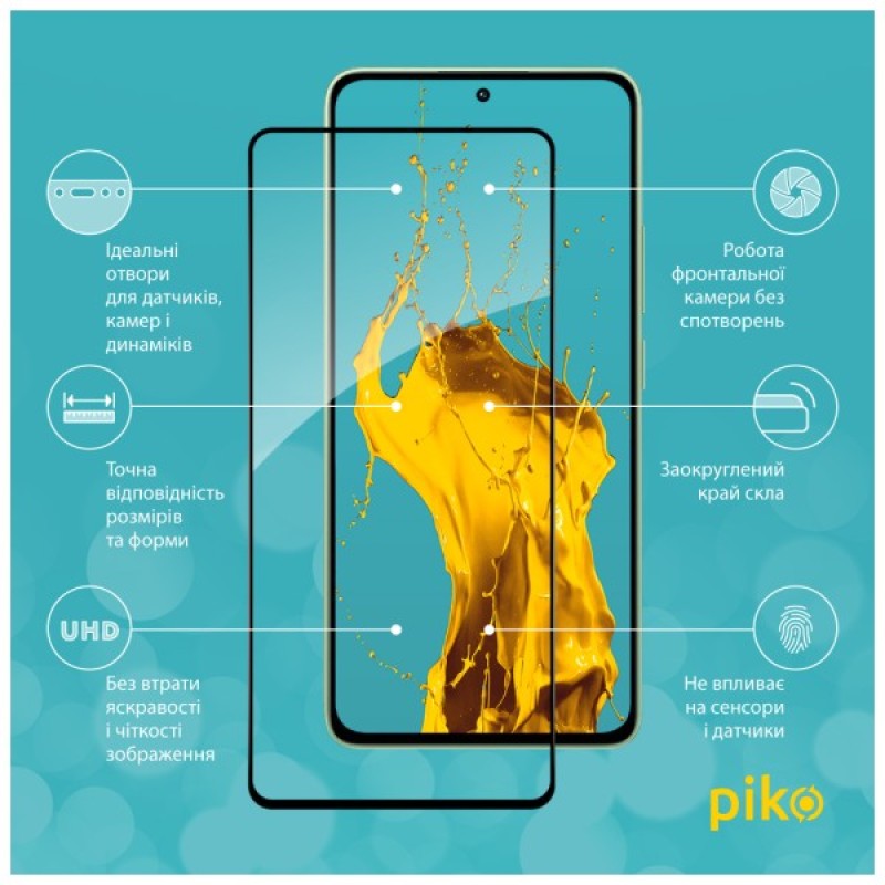 Скло захисне Piko Full Glue Xiaomi Redmi Note 13 4G Black (1283126583940)