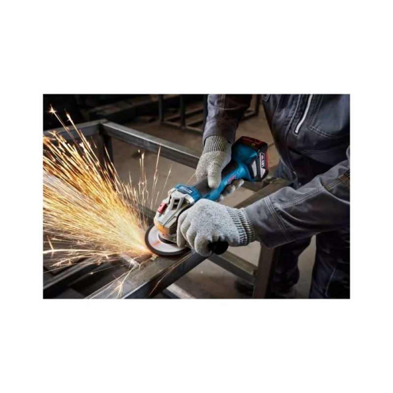 Шліфувальна машина Bosch GWS 18V-8 125мм, 18В, 2x4Ah, 0-11000об/хв, 1.7кг, кейс (0.601.9N9.020)